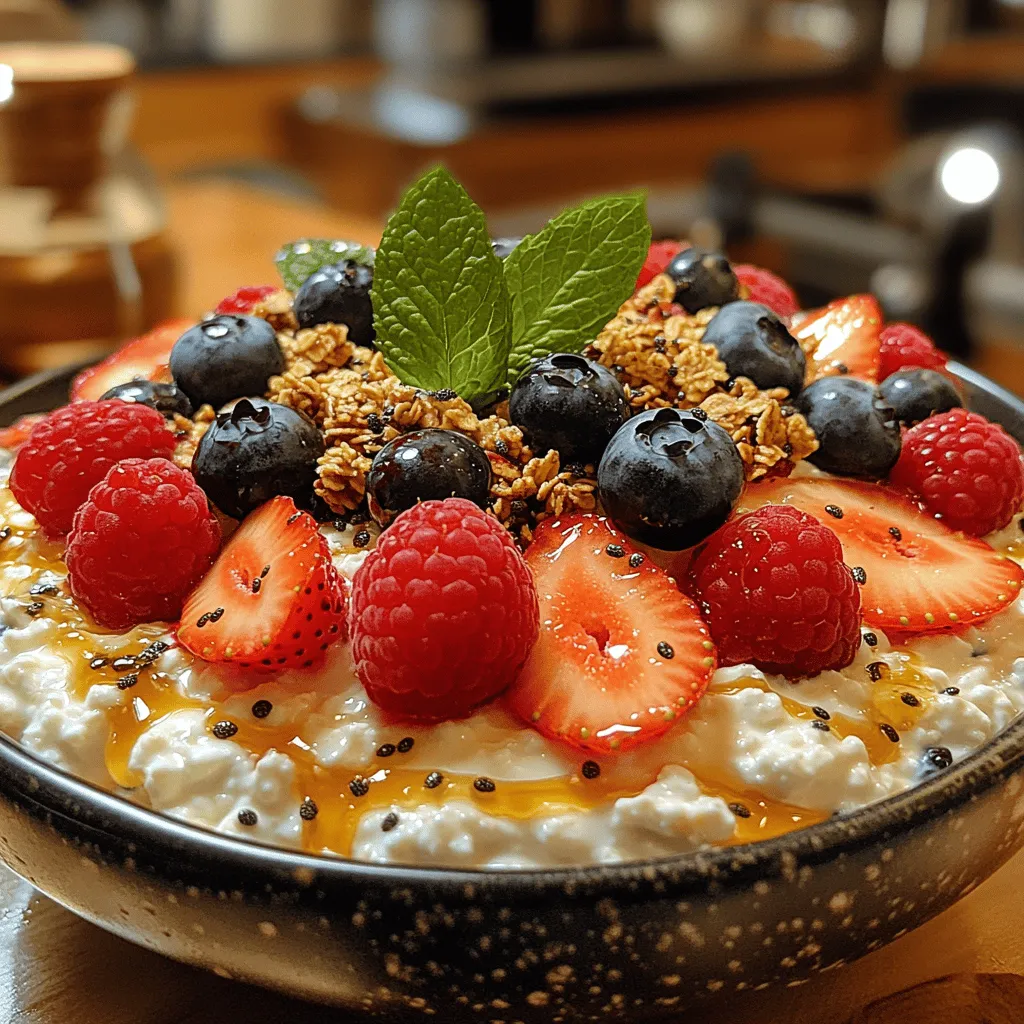 In today's fast-paced world, the importance of nutritious and delicious meals cannot be overstated. The right combination of flavors and health benefits can transform your everyday eating habits, making them not just enjoyable but also beneficial for your overall well-being. One delightful option that encapsulates this ideal is the Berry Bliss Cottage Cheese Bowl. This easy-to-prepare dish is more than just a meal; it's a celebration of health, taste, and versatility. Packed with protein, fiber, and antioxidants, the Berry Bliss Cottage Cheese Bowl serves as an excellent choice for breakfast, a satisfying snack, or even a guilt-free dessert.