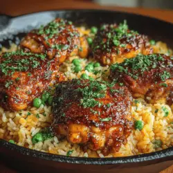 Honey Dijon Chicken & Rice Skillet Recipe
