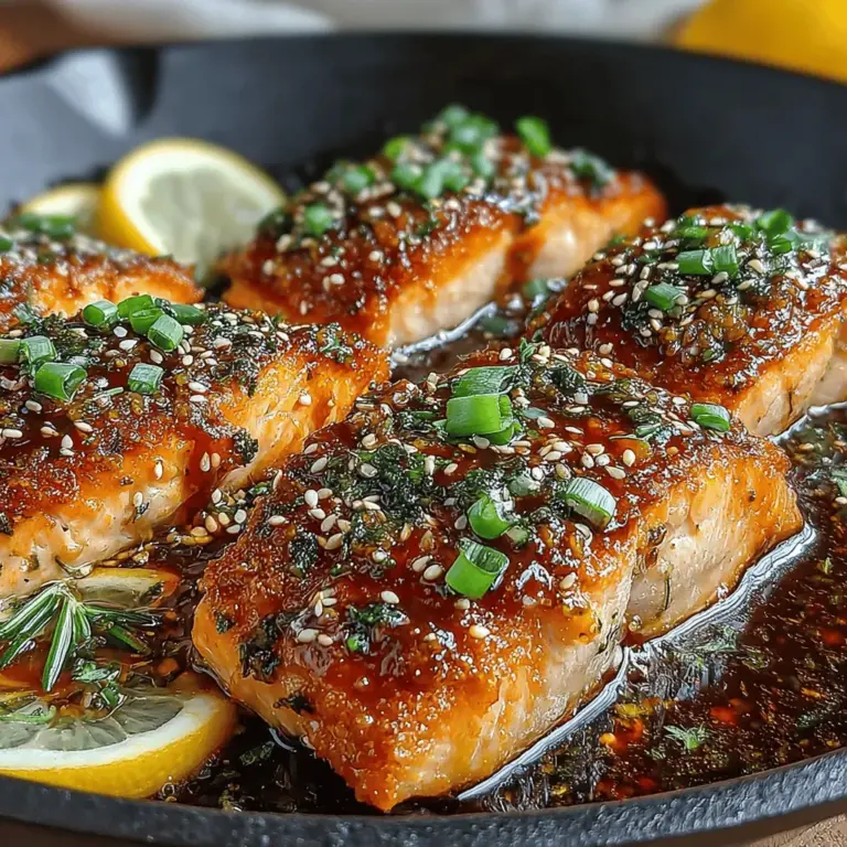 When it comes to quick and delectable meals, few dishes rival the appeal of a perfectly cooked salmon fillet glazed with a sweet and savory honey garlic sauce. This Honey Garlic Glazed Salmon Skillet is not only a feast for the senses but also a nourishing option that fits seamlessly into a variety of diets. With its alluring flavor profile and impressive presentation, this dish is perfect for both busy weeknight dinners and special occasions with family and friends.