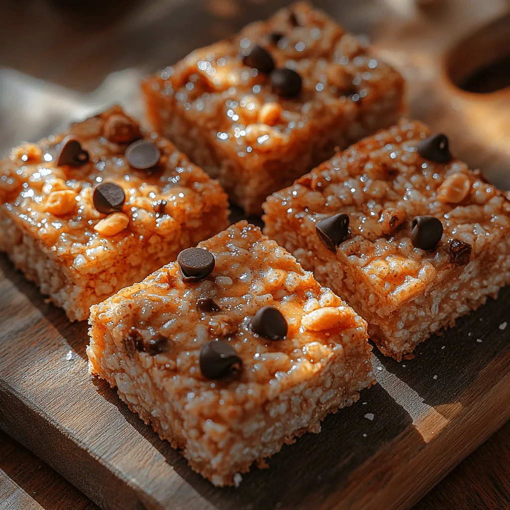 If you're on the lookout for a simple yet satisfying snack, look no further than our Nutty Delight: Crunchy Peanut Butter Rice Bars. This recipe combines the rich, indulgent flavors of peanut butter and chocolate with the satisfying crunch of puffed rice, making it a delightful treat that appeals to both kids and adults alike. Whether you need a quick pick-me-up during a busy day or a wholesome snack to pack for a school lunch, these bars offer a perfect blend of taste and nutrition.