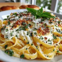 Lemon Ricotta Pasta Delight is a dish that beautifully marries the vibrant zest of fresh lemons with the creamy richness of ricotta cheese, creating a culinary experience that is both comforting and sophisticated. This delightful recipe manages to elevate any meal, making it an ideal choice for casual weeknight dinners or more festive occasions. The balance of flavors—creamy, zesty, and aromatic—creates a harmonious blend that tantalizes the taste buds and satisfies the senses.