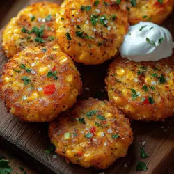 Golden Sweet Corn Fritter Cakes are a delightful culinary creation that brings together the sweet, juicy flavor of corn with a crispy, golden exterior that’s hard to resist. Whether enjoyed as a savory snack, a versatile side dish, or a fun appetizer, these fritter cakes are beloved by many for their simplicity and flavor. The recipe is not only easy to follow but also allows for creative variations, making it a favorite among home cooks and professional chefs alike.