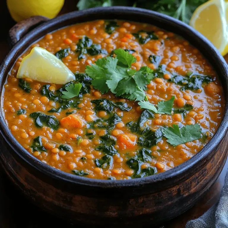Hearty Lentil Spinach Dhal is a comforting, nutritious dish that has gained popularity among health enthusiasts and food lovers alike. This dish is a staple in Indian cuisine, showcasing the rich traditions of dhal-making that have been passed down through generations. Dhal, which refers to lentils, is not only a source of protein but also a symbol of sustenance and warmth in many households. The addition of spinach to this classic recipe not only elevates its nutritional profile but also adds a vibrant color and earthy flavor that appeals to both the eyes and the palate.