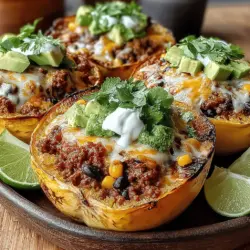 In recent years, the demand for healthy, low-carb meal options has surged as more individuals begin to prioritize their health and well-being. With the rise of various diets emphasizing the reduction of carbohydrates, innovative recipes have emerged to accommodate those looking to maintain a balanced lifestyle without sacrificing flavor. Among these culinary creations is the Tex-Mex Spaghetti Squash Taco Boats—an exciting and nutritious alternative to traditional tacos that perfectly blends comfort food with healthy eating.