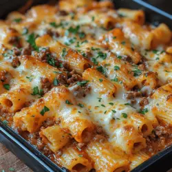 Baked ziti is a beloved dish that brings comfort and satisfaction to the dinner table. Its layers of cheesy goodness, hearty meat sauce, and perfectly cooked pasta make it a favorite among families and friends alike. This classic Italian-American recipe has transcended its origins to become a staple in homes across the globe, often associated with family gatherings, potlucks, and cozy dinners. In this article, we will guide you through our Cheesy Bliss Baked Ziti recipe, which is ideal for both entertaining guests and enjoying a comforting meal at home. With straightforward instructions and a list of easily accessible ingredients, this dish promises to be a hit every time.
