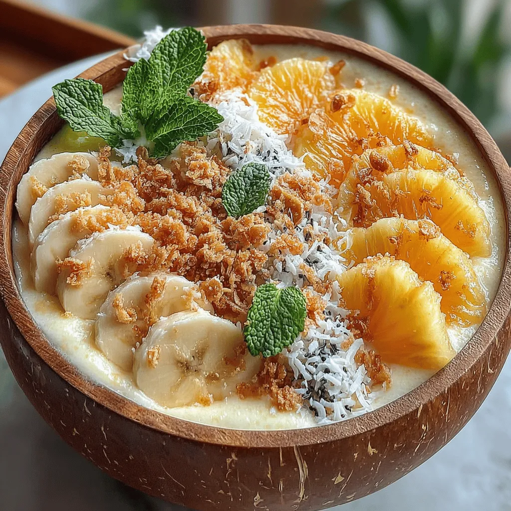 In recent years, smoothie bowls have become a beloved staple in the health-conscious culinary world. These vibrant, nutrient-packed meals not only provide a quick and easy way to consume essential vitamins and minerals, but they also serve as a canvas for creativity. With their colorful presentation and versatility, smoothie bowls have captured the hearts of food enthusiasts and health advocates alike. Among the myriad of options available, the Tropical Bliss Smoothie Bowl stands out as a refreshing and nutritious dish that transports you straight to a sun-soaked paradise.