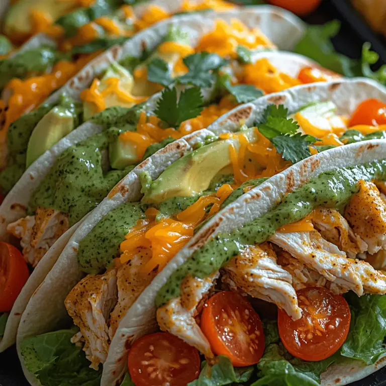 To achieve the perfect creamy cilantro chicken wrap, the first step lies in the preparation of the chicken. Even coating is essential to ensure that every bite is flavorful. Start by cutting your chicken breast into uniform pieces; this helps them cook evenly. Once cut, marinate the chicken in a mixture of Greek yogurt, lime juice, minced garlic, cilantro, and your choice of spices (like cumin and paprika).