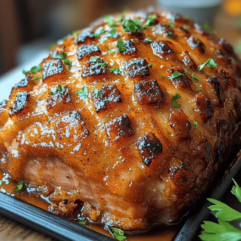 When it comes to festive gatherings, few dishes can rival the allure of a perfectly glazed ham. The Sweet & Spicy Ginger Honey Glazed Ham stands out not just for its rich flavors, but also for its ability to bring people together around the dining table. This dish combines the warmth of ginger, the sweetness of honey, and just the right amount of heat to create a glaze that tantalizes the taste buds and leaves guests craving more.