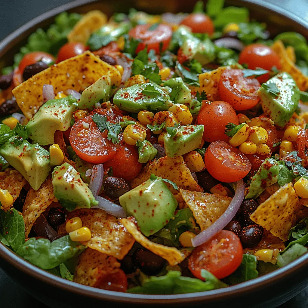 In the realm of plant-based cuisine, Crunchy Vegan Nacho Salad stands out as a vibrant, flavorful dish that masterfully combines the beloved elements of nachos with the freshness of a salad. This recipe transcends the traditional nacho experience by offering a healthier alternative that is both easy to prepare and bursting with nutrients. Whether you are a seasoned vegan or simply exploring plant-based options, this dish provides a delicious way to incorporate wholesome ingredients into your diet. Not only does it satisfy cravings for something crunchy and savory, but it also serves as a colorful showcase of fresh produce, making it a perfect choice for health-conscious individuals seeking to enjoy flavorful meals without compromising their dietary principles.