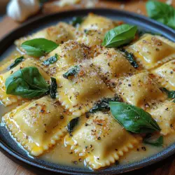 When it comes to Italian cuisine, few dishes evoke the comfort and richness of homemade pasta. One standout recipe that encapsulates these qualities is Garlicky Delight Ravioli. This creamy, garlic-infused spinach ravioli is a delightful culinary masterpiece that’s perfect for any occasion, whether you’re hosting a family dinner, celebrating a special gathering, or enjoying a cozy night in. The combination of fresh ingredients and bold flavors makes this dish not only satisfying but also an impressive addition to your culinary repertoire.