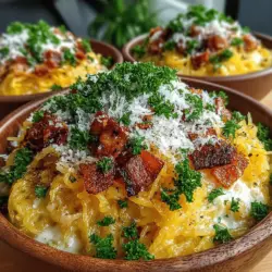 Spaghetti Squash Carbonara Bowls