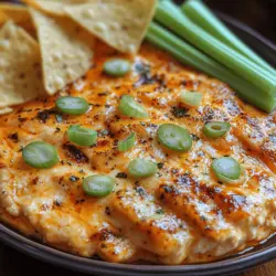 Buffalo chicken dip has become a staple in the realm of appetizers, captivating taste buds and elevating gatherings with its bold flavors and creamy texture. Whether you’re hosting a game day party, a casual get-together, or a festive celebration, this dip is guaranteed to be a crowd-pleaser. Its irresistible combination of spicy buffalo sauce and rich, creamy cheese makes it a perfect choice for those who enjoy a kick of heat in their snacks.