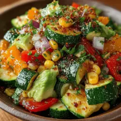 As the seasons shift and the sun shines brighter, we often find ourselves seeking vibrant, fresh flavors that celebrate the bounty of nature. The Crunchy Zucchini Corn Medley is a delightful dish that perfectly embodies this ethos. Combining the crispness of zucchini, the sweetness of corn, and the creaminess of avocado, this medley is not only a feast for the eyes but also a deliciously satisfying option for lunch or dinner. Its colorful presentation and fresh taste make it an ideal choice for summer gatherings, backyard barbecues, or even as a quick weeknight side dish.