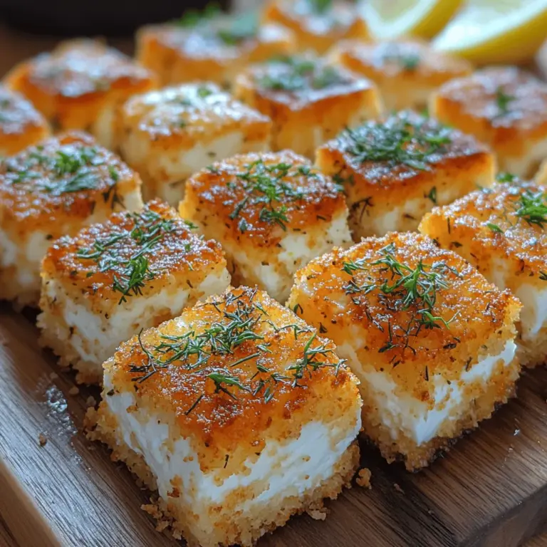 Feta cheese has surged in popularity, becoming a culinary staple that chefs and home cooks alike use to enhance a diverse array of dishes. Its unique flavor profile, characterized by a creamy texture and tangy taste, makes it a perfect addition to salads, pastas, and even baked goods. The rising trend of crispy baked dishes has created a delightful intersection where the richness of feta meets the satisfying crunch of a baked crust. One such dish that exemplifies this trend is the Crispy Baked Feta Crust Cubes, a simple yet elegant recipe that promises to elevate any meal or occasion.