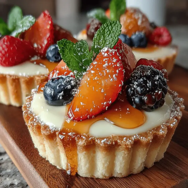 As the sun shines brighter and the days grow longer, the allure of summer desserts becomes irresistible. There's something uniquely refreshing about a dessert that showcases the vibrant flavors and colors of the season. Among the myriad of options available, the Delightful Mini Summer Fruit Tarts stand out as a perfect seasonal treat. These charming little tarts are not only visually appealing but also bursting with the essence of summer. They are ideal for gatherings, picnics, and celebrations, offering a delightful way to enjoy the fruits of the season.