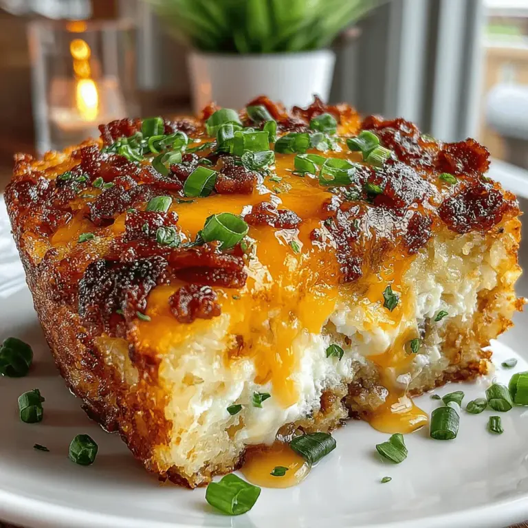 Breakfast is often regarded as the most important meal of the day, setting the tone for our energy levels and mood. It’s the first opportunity to nourish our bodies, and there is something uniquely comforting about a hearty morning meal that can bring families and friends together. Among the myriad of breakfast options available, the Sizzlin' Bacon & Potato Breakfast Casserole stands out as a perfect blend of flavor, satisfaction, and ease of preparation.
