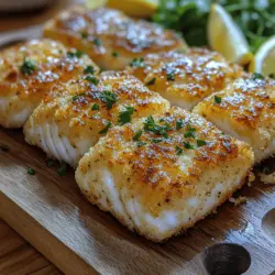 When it comes to creating a plate that is both satisfying and impressive, few dishes can rival the allure of Crispy Parmesan Crusted Cod. This recipe seamlessly combines flaky fish with a crunchy, cheesy crust that elevates the dining experience. Whether you’re preparing a weeknight dinner or hosting a special gathering, this dish offers a wonderful balance of flavors and textures that appeals to a wide audience. The crispy exterior, paired with the tender cod, makes for a harmonious meal that is sure to be a hit at your dining table.