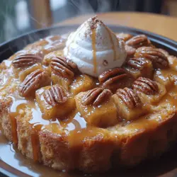 Bread pudding is one of those classic desserts that evokes feelings of warmth and nostalgia. The *Buttery Caramel Pecan Bread Pudding* takes this beloved dish to new heights with its rich, decadent flavors and delightful textures. Imagine sinking your spoon into a warm, custard-soaked bread pudding, topped with a luscious caramel sauce and crunchy pecans. Each bite delivers a harmonious blend of sweetness, nuttiness, and buttery goodness that is sure to impress.