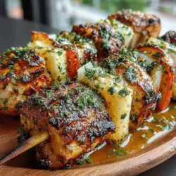 Sweet and Savory Honey Mustard Chicken and Apple Skewers Recipe