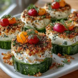 If you’re in search of a snack that beautifully marries creaminess with crunch, look no further than Everything Bagel Cucumber Bites. This innovative appetizer takes inspiration from the beloved flavors of everything bagels—think sesame, garlic, and onion—and pairs them with the crisp freshness of cucumbers. Not only is this recipe a feast for the taste buds, but it also serves as a nutritious option for gatherings, snack time, or simply a light summer treat.