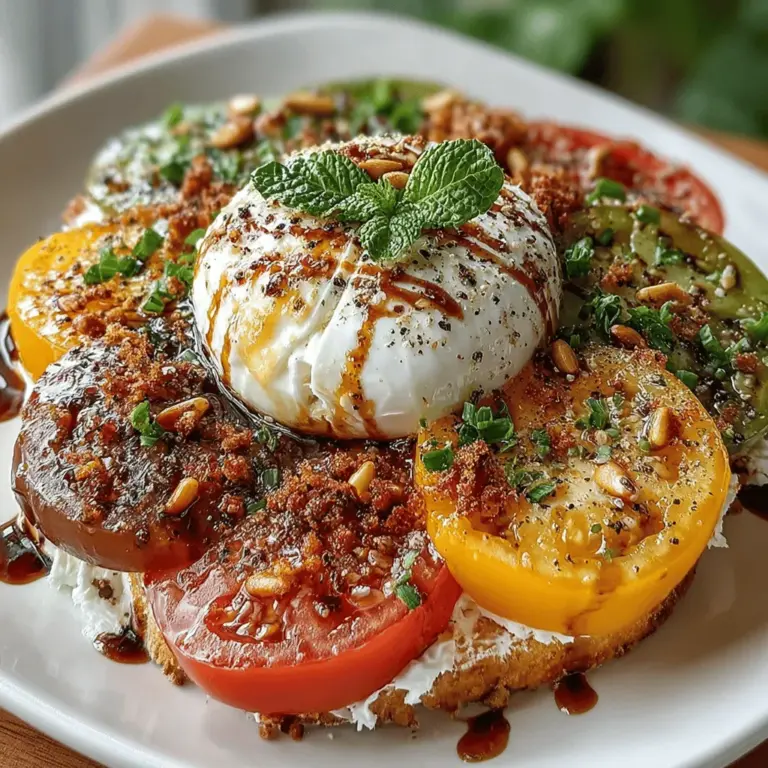 As the warmth of summer envelops us, the allure of fresh salads becomes increasingly irresistible. These vibrant dishes not only provide a refreshing respite from the heat but also celebrate the season’s bounty. Among the myriad of salad options, the Fresh Tomato Burrata Salad stands out as a quintessential choice—perfect for casual gatherings, picnics, or as a light meal. This dish marries the rich creaminess of burrata cheese with the juicy sweetness of ripe tomatoes, creating a visual and culinary delight that tantalizes the taste buds.