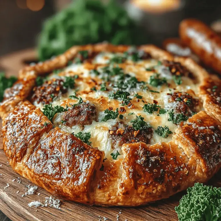 If you're searching for a dish that marries robust flavor with wholesome ingredients, look no further than the Savory Italian Sausage and Kale Galette. This delightful recipe combines the savory taste of Italian sausage with the nutritional benefits of kale, all enveloped in a homemade flaky crust that is sure to impress. Ideal for both casual family dinners and elegant gatherings, this galette is a versatile addition to your culinary repertoire. Throughout this article, you will discover not only how to prepare this delicious dish but also its rich background, nutritional benefits, and various serving suggestions that make it a standout choice.