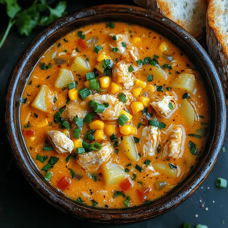 The beauty of using a slow cooker lies in its ability to meld flavors over time, creating a dish that is greater than the sum of its parts. As the ingredients simmer together for hours, their natural juices and seasonings combine, resulting in a rich and flavorful chowder. The slow cooking process allows the chicken to become tender and juicy, while the potatoes soften, releasing their starches to thicken the chowder, providing a creamy base without the need for excessive cream.