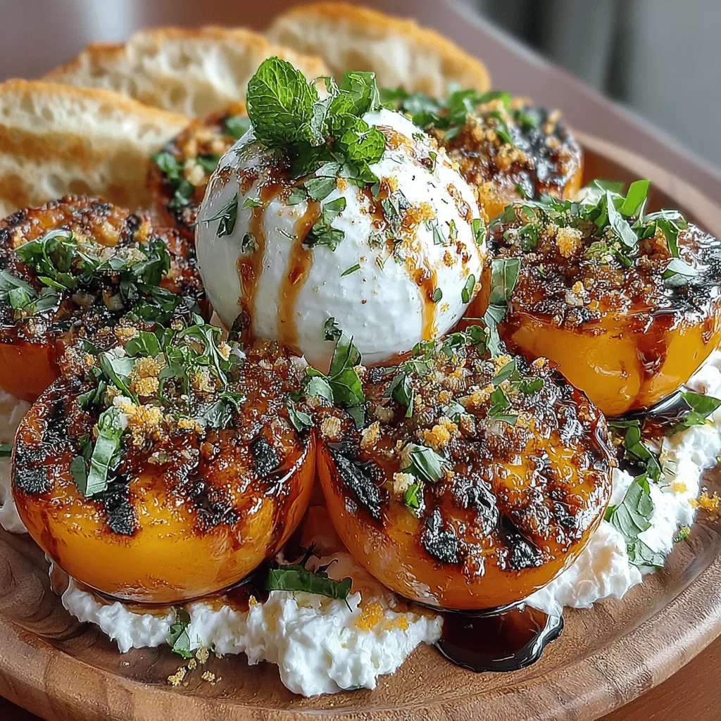 As summer approaches, the allure of sun-drenched picnics and backyard barbecues becomes irresistible. One dish that perfectly encapsulates the essence of the season is the Grilled Peach & Burrata Delight. This stunning appetizer not only appeals to the eyes with its vibrant colors but also tantalizes the taste buds with a harmonious blend of sweet and savory flavors. The combination of succulent grilled peaches, creamy burrata cheese, and fresh herbs creates a delightful medley that is sure to impress your guests or elevate your summer gatherings.