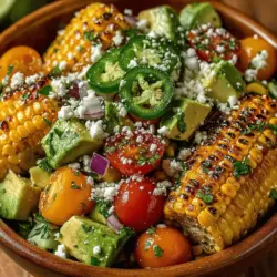 Before grilling, preheating your grill is essential for achieving the best results with your sweet corn. The ideal temperature for grilling corn is around 400°F to 450°F. This high heat not only helps to develop a beautiful char on the corn but also enhances its natural sweetness. When the grill is adequately preheated, the kernels will caramelize nicely, providing that sought-after smoky flavor. Take a few moments to allow your grill to reach the desired temperature before placing the corn on the grates. This ensures that you will achieve those attractive grill marks and the delightful smoky essence that elevates the entire salad.