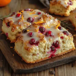 Scones have long been cherished in the realm of baked goods, originating from the British Isles and evolving into a beloved staple across the globe. Traditionally, scones are served during tea time, accompanied by clotted cream and jam, but their versatility has allowed them to find a place in modern brunch menus and cozy gatherings. Among the many variations, the Citrusy Cranberry Bliss Scones stand out, offering a delightful combination of flavors that perfectly embody the spirit of autumn and the festive season.