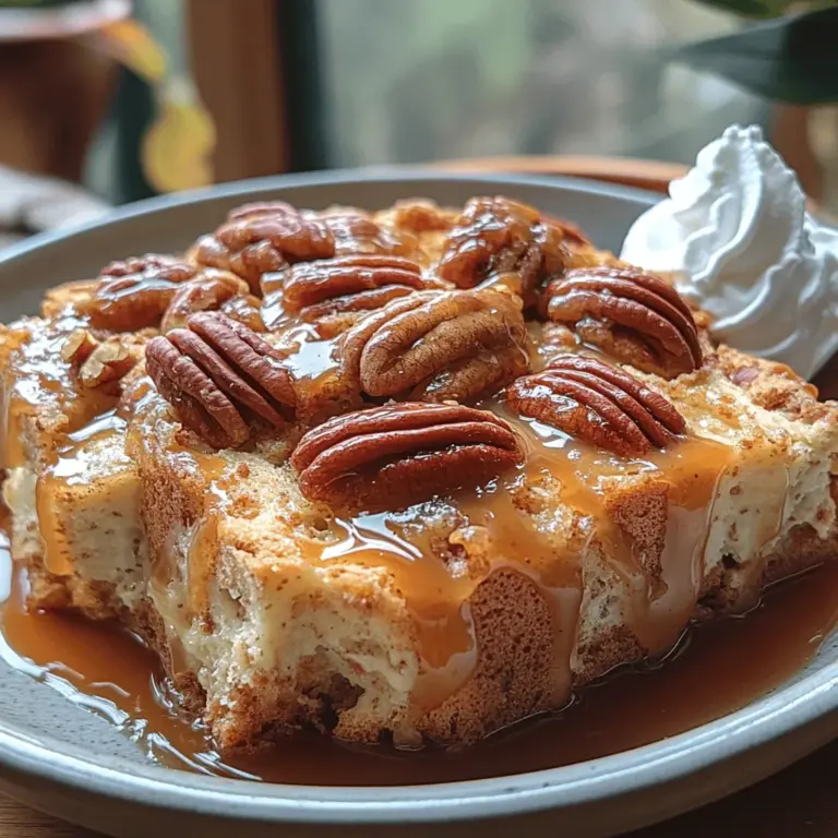 Bread pudding is a classic dessert that has stood the test of time, cherished for its comforting texture and rich flavor. Among the various renditions, the Buttery Caramel Pecan Bread Pudding stands out, captivating dessert lovers with its luscious caramel sauce and crunchy pecan topping. This delightful dish is a fusion of simplicity and indulgence, making it a staple in both home kitchens and fine dining establishments.