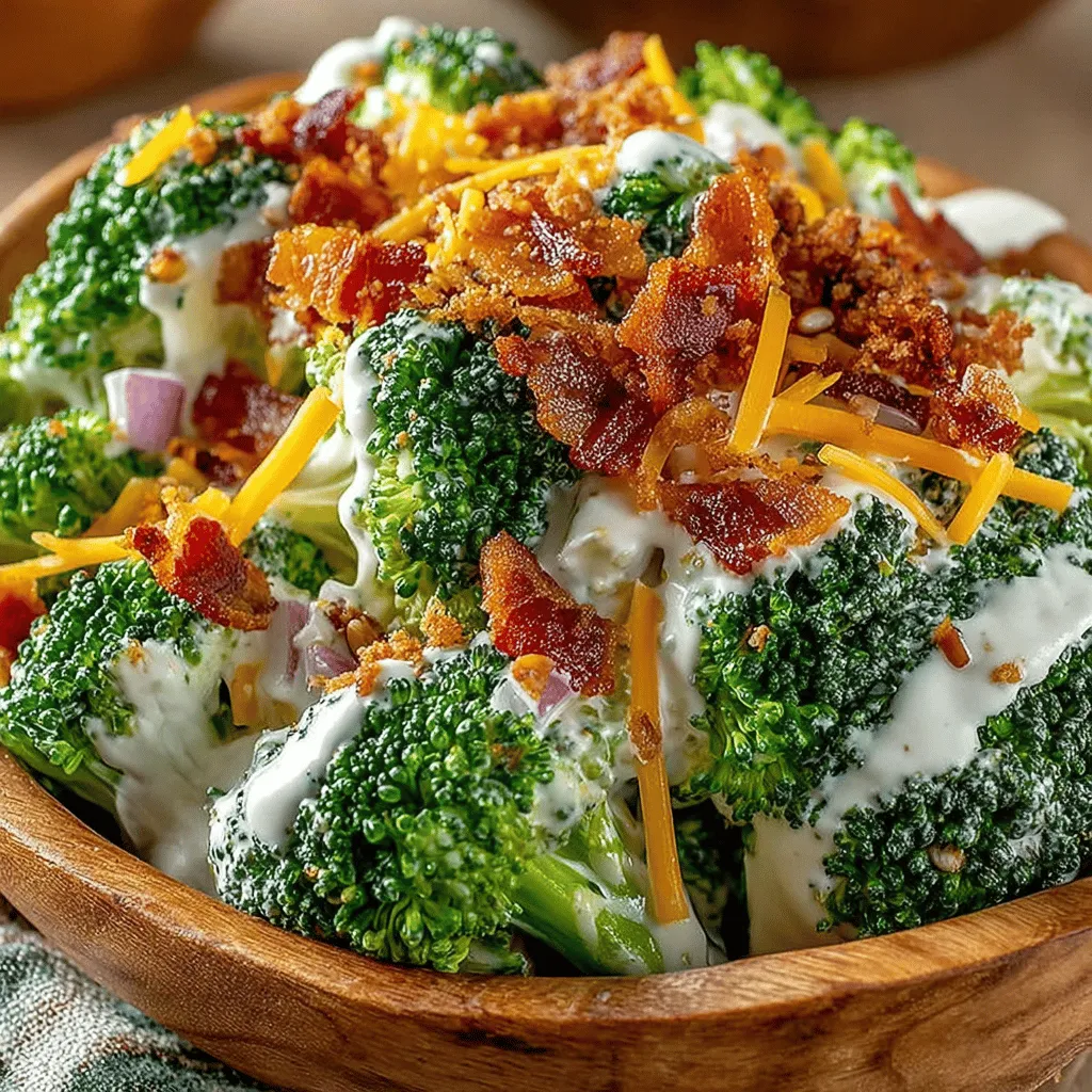 When it comes to salads that offer both taste and texture, the Zesty Broccoli Bacon Bliss Salad reigns supreme. This delightful dish combines the vibrant crunch of fresh broccoli with the savory richness of crispy bacon and the sharpness of cheddar cheese. Whether you're planning a summer picnic, a family gathering, or simply want to elevate your dinner table, this salad serves as the perfect side dish that is not only easy to prepare but also packed with flavors that will tantalize your taste buds. In this article, we will delve into the background of this beloved recipe, explore its ingredients, and guide you through the initial steps to create your very own Zesty Broccoli Bacon Bliss Salad.