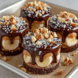 If you're on the hunt for a dessert that marries indulgence with health, look no further than Frozen Banana Snickers Bites. This delightful treat offers a mouthwatering combination of flavors and textures, making it the perfect wholesome dessert for any occasion. Imagine the creamy sweetness of ripe bananas paired with rich peanut or almond butter, all enveloped in a luscious chocolate coating and finished with a sprinkle of crunchy peanuts and sea salt. Not only is this recipe a fantastic way to satisfy your sweet tooth, but it also aligns with various dietary preferences, including vegan and gluten-free options.