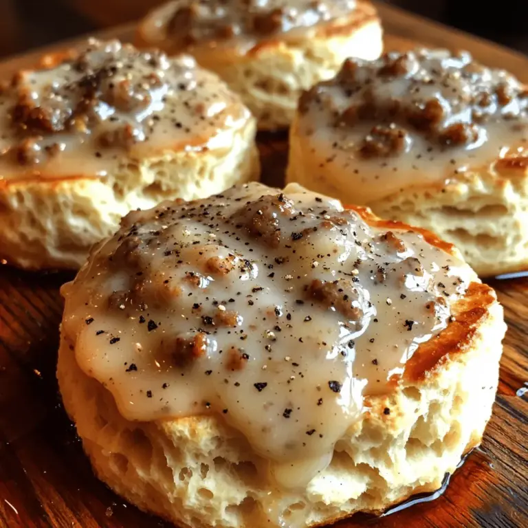 When it comes to comfort food, few dishes evoke the warmth and nostalgia of homemade buttermilk biscuits smothered in rich, savory sausage gravy. This classic breakfast staple, especially beloved in Southern cuisine, embodies the perfect balance of textures and flavors, making it a favorite for family gatherings, leisurely brunches, and cozy weekend mornings. The buttery, flaky biscuits serve as a delightful base, while the hearty sausage gravy adds a savory richness that transforms a simple meal into a truly indulgent experience.