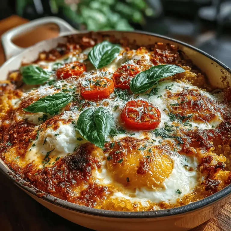 The Creamy Tomato Basil Quinoa Bake is a delicious and wholesome dish that beautifully marries the nutritional benefits of quinoa with the rich, comforting flavors of tomatoes and fresh basil. This recipe is designed for ease of preparation, making it an accessible option for busy weeknights or leisurely weekend meals. Its versatility caters to a wide array of dietary preferences, ensuring that everyone at the table can enjoy a satisfying meal. This article will delve into the nutritional benefits of the key ingredients, provide step-by-step instructions for preparation, and suggest ways to serve this delightful dish.