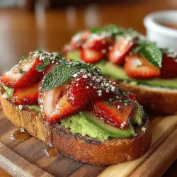 In the ever-evolving landscape of breakfast and brunch options, few dishes stand out as vividly as Strawberry Avocado Toast. This delightful recipe marries the creamy richness of ripe avocados with the sweet, refreshing burst of strawberries, creating a harmonious flavor profile that is both satisfying and uplifting. Whether enjoyed as a leisurely weekend brunch or a quick weekday breakfast, this toast not only tantalizes the taste buds but also serves as a nutritious option that fuels your day.