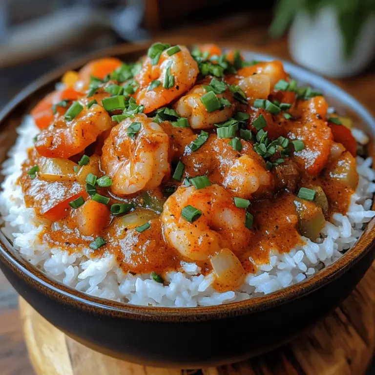 Smoky Cajun Shrimp Étouffée is more than just a dish; it is a celebration of Louisiana's rich culinary heritage. This classic dish showcases the vibrant flavors of Cajun cuisine, combining shrimp with a velvety sauce that highlights the region's distinctive spices and ingredients. Étouffée, which translates to "smothered" in French, reflects the cooking technique where the main protein is gently cooked with a flavorful sauce, allowing it to absorb the rich flavors of the dish.