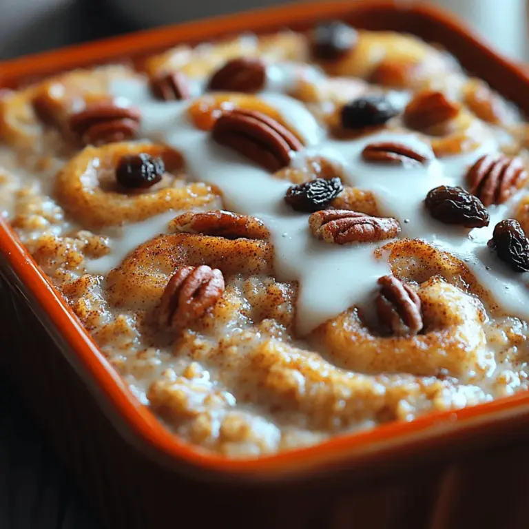 In the realm of comfort food, few dishes encapsulate warmth and satisfaction quite like baked oatmeal. As the weather turns cooler and the days grow shorter, there's nothing quite like the aroma of something sweet and spiced wafting through the kitchen. Cozy Cinnamon Roll Baked Oatmeal is the ultimate dish that combines the heartiness of a traditional breakfast with the indulgent flavors of cinnamon rolls. It delivers a delightful blend of health and indulgence, making it the perfect choice for a nourishing start to any day.
