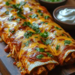 Enchiladas are a beloved staple in Mexican cuisine, characterized by their soft corn tortillas filled with a variety of ingredients, typically rolled and topped with a savory sauce. This comforting dish is not only a family favorite but also a symbol of Mexican culinary heritage, reflecting the rich flavors and traditions passed down through generations. The beauty of enchiladas lies in their versatility; they can be filled with anything from meats to vegetables and topped with a myriad of sauces. In this recipe, we’re spotlighting Smoky Ancho Chicken Enchiladas, where the depth of flavor is elevated by the use of ancho chilies and the convenience of rotisserie chicken.