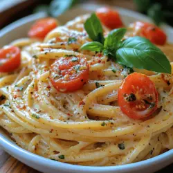 When it comes to comfort food, few dishes evoke the same feelings of warmth and satisfaction as a plate of pasta. Among the myriad pasta options, the allure of a creamy Alfredo sauce stands out, captivating taste buds with its rich, velvety texture and savory depth. Now, imagine elevating that classic sauce with the fresh, aromatic essence of basil. The result? Creamy Basil Alfredo Spaghetti—a dish that offers both comfort and elegance, perfect for any occasion.