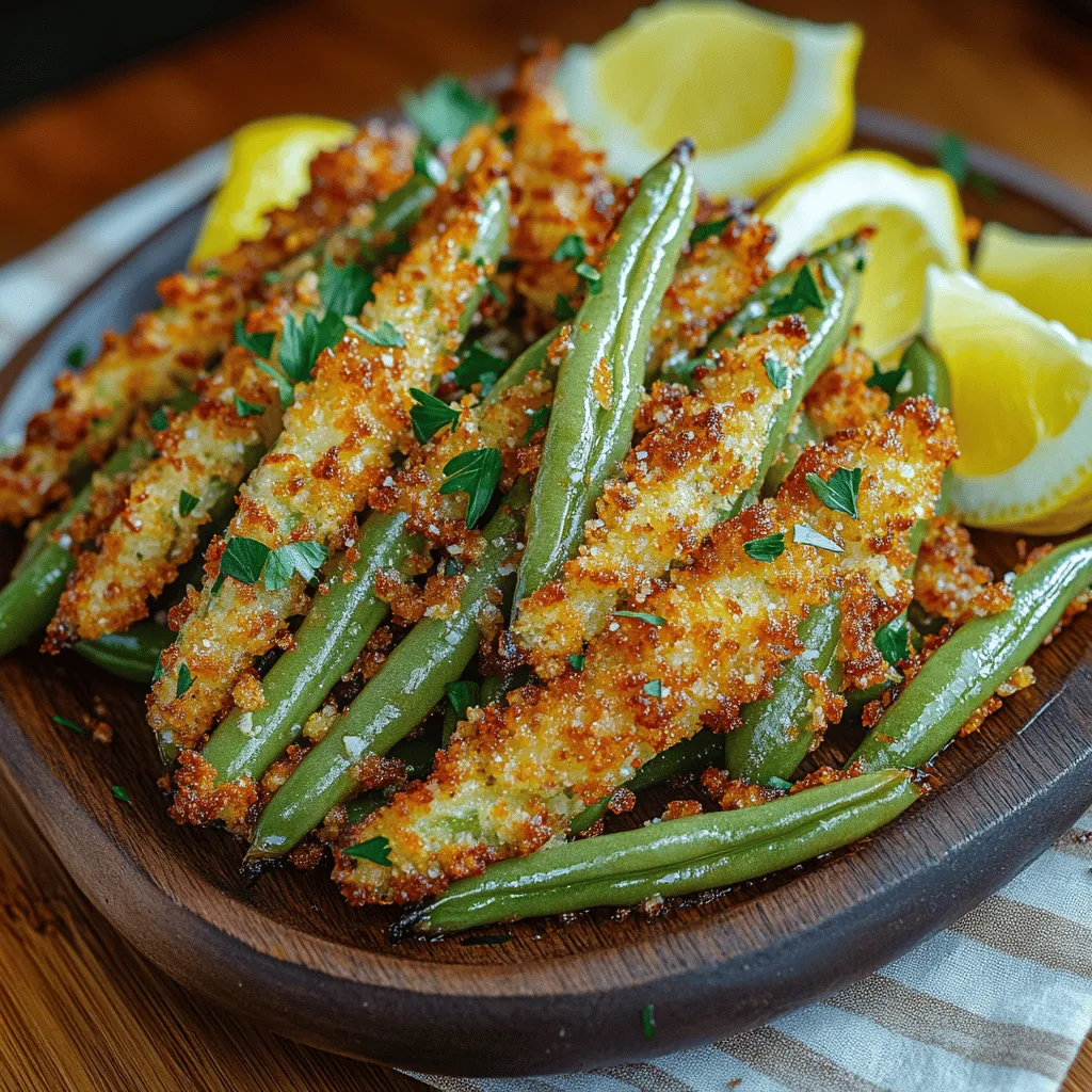 Crispy Garlic Green Bean Fries are not just a clever take on a classic snack; they are a deliciously innovative way to incorporate more vegetables into your diet while satisfying your cravings for something crunchy and savory. This dish transforms humble green beans into a delightful finger food that can be enjoyed as an appetizer, side dish, or even a healthy snack. With their golden-brown, crispy exterior and a burst of garlicky flavor, green bean fries offer an exciting alternative to traditional potato fries.