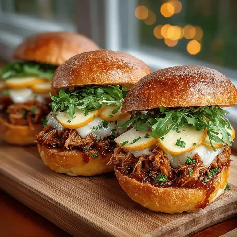 As the crisp air of autumn settles in, the aroma of seasonal ingredients fills our kitchens, inviting us to create dishes that embody the essence of cozy gatherings and heartfelt meals. Autumn-inspired recipes bring warmth and comfort, perfectly suited for family dinners, backyard gatherings, or even a quiet night in. One dish that captures this spirit beautifully is the Autumn Harvest Pulled Chicken Sandwich. This recipe harnesses the flavors of the season, featuring tender pulled chicken infused with apple cider and aromatic spices, creating a delightful meal that is both satisfying and easy to prepare.