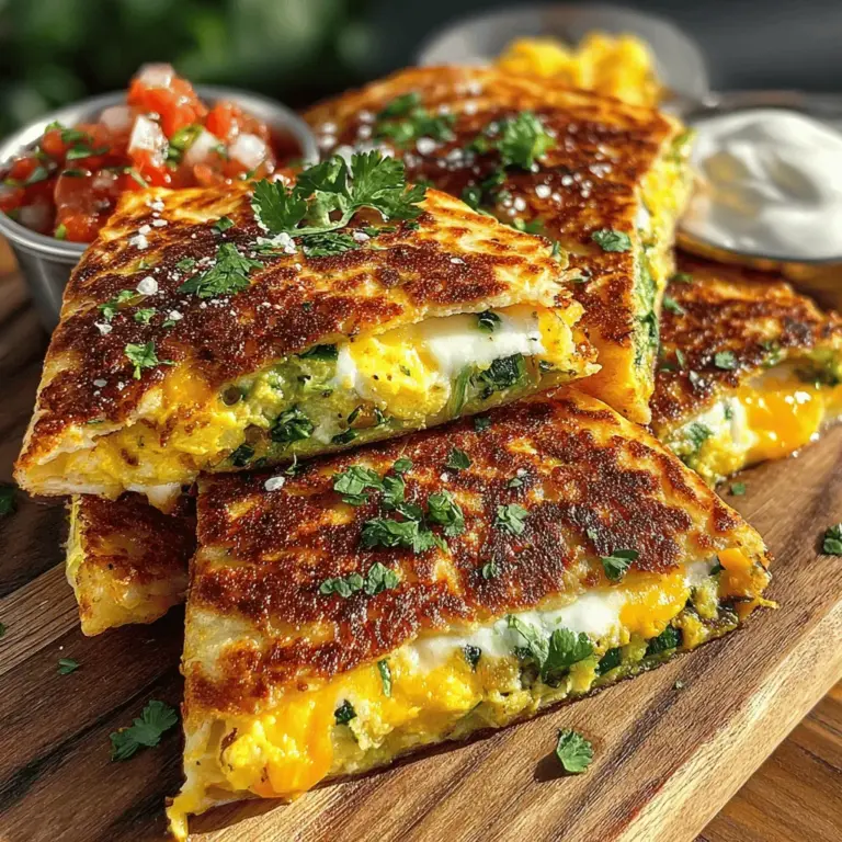 The Zucchini Sunrise Quesadilla is a delightful fusion of flavors and textures that transforms a simple ingredient into a scrumptious meal. This recipe showcases the humble zucchini, a versatile vegetable that often shines brightly in a variety of dishes. With its mild flavor and appealing texture, zucchini becomes the star of this quesadilla, making it an excellent choice for breakfast, lunch, or dinner. Whether you are a seasoned cook or a culinary novice, this easy-to-follow recipe will have you enjoying a tasty and nutritious meal in no time.