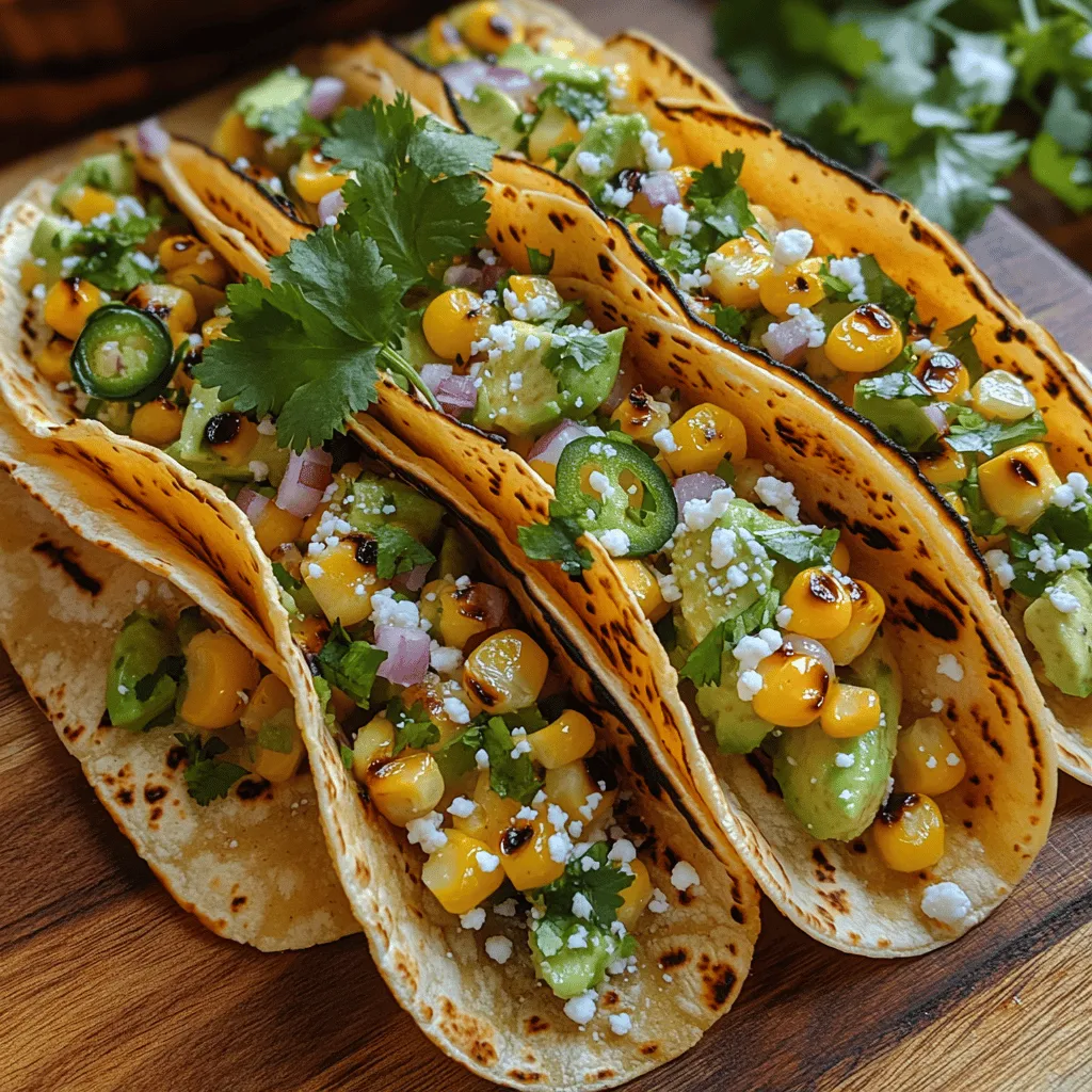 Grilling fresh corn is essential for achieving the smoky, charred flavor that perfectly complements the creamy avocado in these mini tacos. To start, select fresh corn on the cob, ensuring that the husks are green and tightly wrapped. Here’s how to grill the corn to perfection: