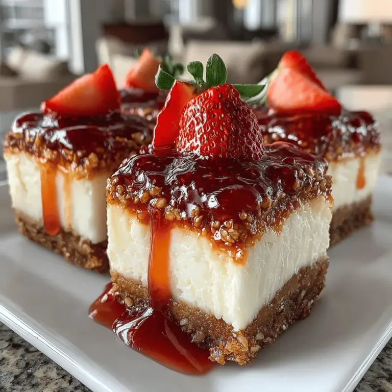 There’s a certain joy that comes from creating desserts that not only satisfy your sweet tooth but also provide a refreshing experience. If you’re looking for a treat that embodies this delightful balance, the Strawberry Bliss Frozen Yogurt Pretzel Squares are the perfect choice. This dessert combines the salty crunch of pretzels with the creamy sweetness of strawberry yogurt, resulting in a harmonious blend of flavors and textures that tantalizes the taste buds. Whether you’re hosting a summer gathering, planning a family dessert night, or simply craving a light treat after dinner, these pretzel squares are versatile enough to suit any occasion.