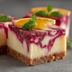 As summer approaches, the craving for refreshing treats intensifies, and what better way to satisfy that desire than with homemade Zesty Delight Frozen Lemon Raspberry Swirl Bars? This delightful dessert combines the bright, tangy flavor of fresh lemons with the sweet, juicy essence of raspberries, creating a harmonious balance that is as pleasing to the palate as it is to the eye. Not only are these bars a feast for the senses, but they are also a guilt-free indulgence, perfect for those wanting to enjoy a frozen treat without the excessive calories found in many commercial options.