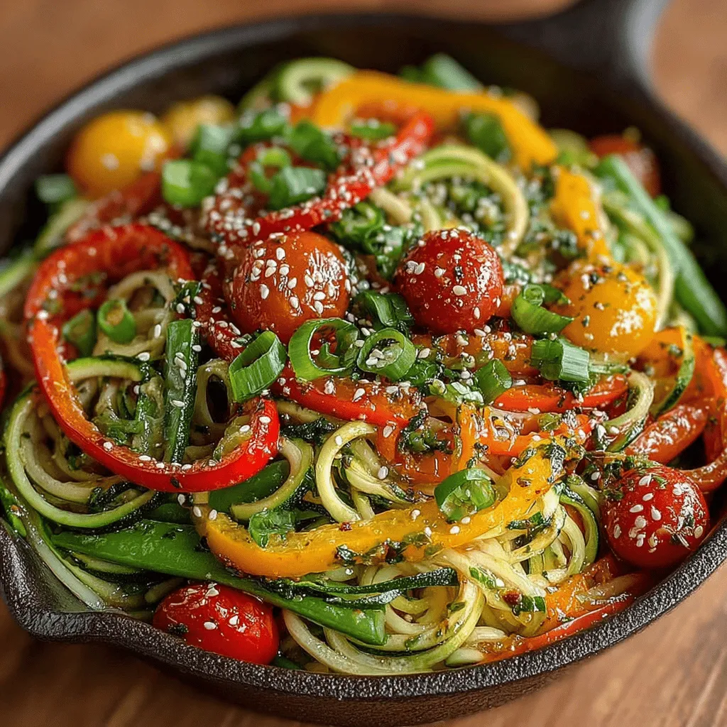 In the world of quick and nutritious meals, the Zesty Zucchini Noodle Stir-Fry stands out as a vibrant and health-conscious option. This dish not only tantalizes the taste buds with its fresh ingredients and zesty flavors but also offers a delightful twist on traditional stir-fry by swapping out conventional noodles for zucchini noodles, commonly known as zoodles. As more people embrace healthy eating habits, the popularity of zoodles has surged, providing a low-carb alternative that doesn't skimp on taste or texture.