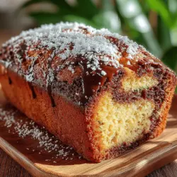 The Zucchini Chocolate Marble Loaf is a delightful blend of flavors that marries the richness of chocolate with the subtle earthiness of zucchini. This recipe is not just about indulgence; it also offers a nutritious twist to your typical sweet loaf. Zucchini, often associated with savory dishes, takes center stage in this sweet creation, transforming it into a moist, flavorful treat that can be enjoyed at breakfast or as a dessert. With its striking marbled appearance and decadent taste, this loaf is perfect for impressing family and friends or simply savoring on your own.