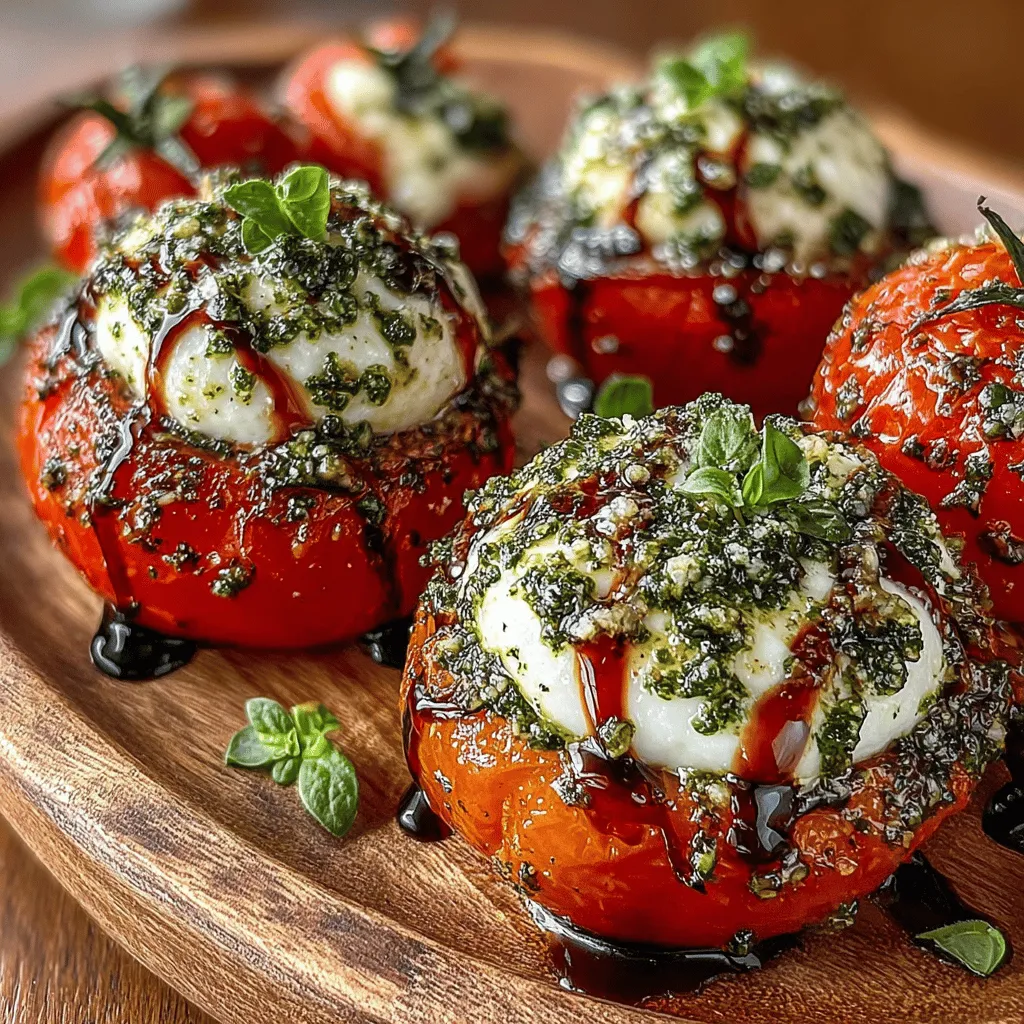 Bite-sized appetizers hold a special place in culinary traditions around the world. Their ability to deliver a burst of flavor in a single mouthful makes them perfect for social gatherings, casual get-togethers, or even a light snack at home. Among the multitude of appetizer options, Mini Mozzarella Pesto Stuffed Tomatoes shine as a vibrant and fresh dish that is both easy to prepare and a feast for the senses. This delightful recipe combines the juiciness of ripe tomatoes with the creamy texture of mozzarella and the aromatic notes of basil pesto, creating a harmonious blend of flavors and textures that are sure to impress your guests.