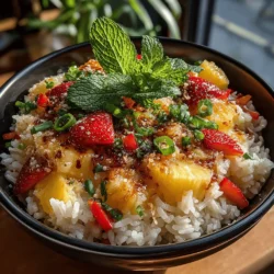 Tropical Fruit Pizza Fried Rice Recipe